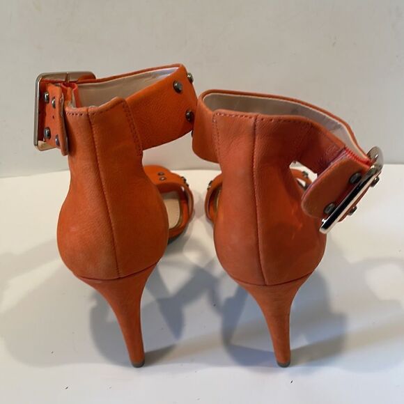 Jessica Simpson Orange High Heels Shoes Sandals Size 9 - Picture 3 of 6